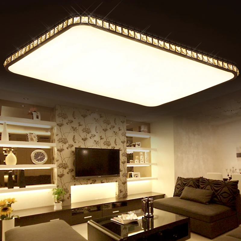 

Crystal Modern Led Ceiling Lights For Living Room luminarias para sala Ceiling Fixtures Bedroom lighting With Remote Control