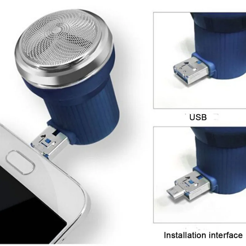 Дорожная бритва Mini USB смартфон для бритья для Android мобильного телефона на открытом воздухе портативный Micro-USB