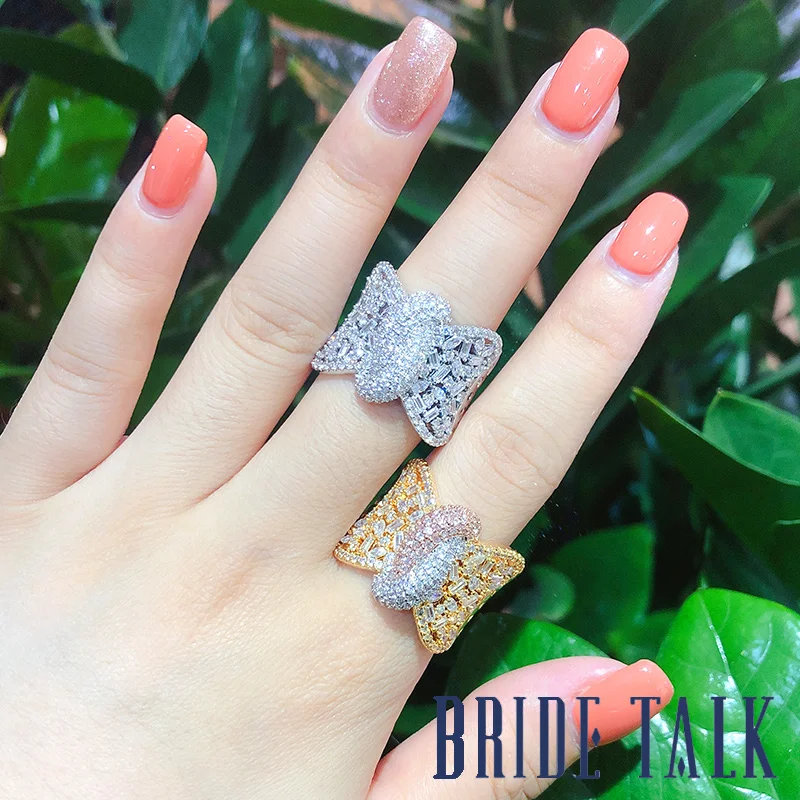 

Bridetalk Fashion jewelry brand Cubic zirconia for women Rings dubai Midde East wedding & engagement jewelry