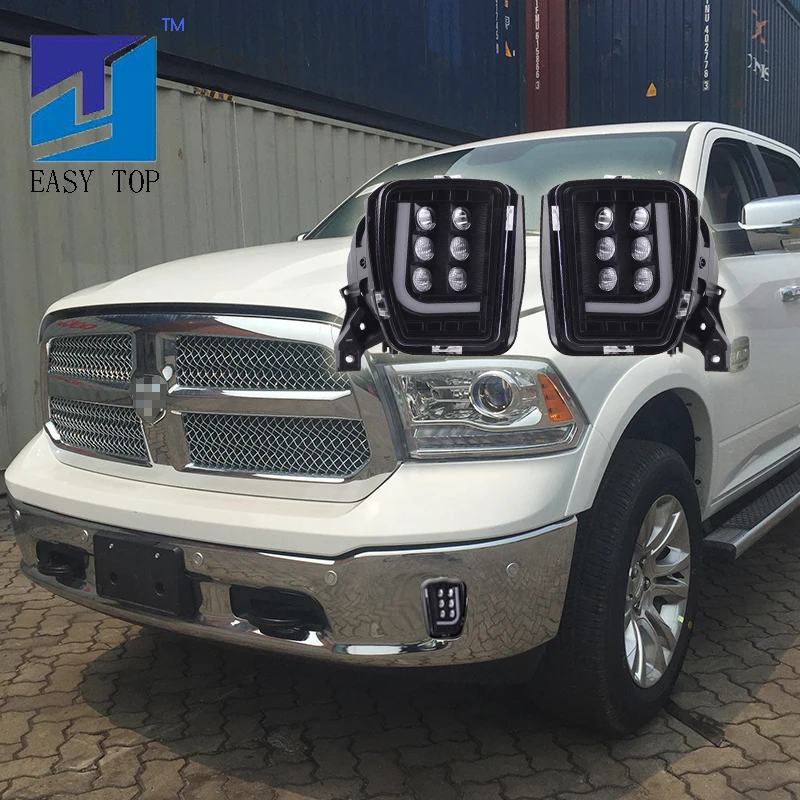 Дымовая линза светодиодный ная лампа Противотуманные фары для 2013 2017 Dodge Ram 1500 2500