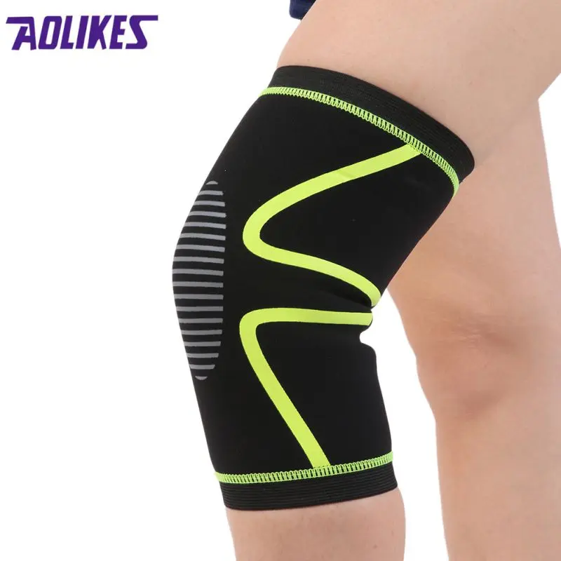 Knee Pads Brace Kneepad Gym Weight lifting Knee Wraps Bandage Straps Guard Compression Knee Sleeve Brace 1PCS