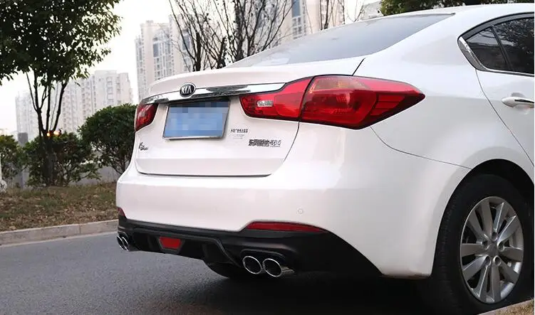 Для Kia forte K3 задний спойлер 2013 ABS задний бампер диффузор защитные бамперы для forte Body набор бампер задний спойлер