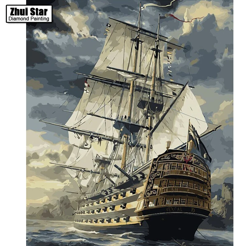 

Sailing DIY 5D Diamond Painting By Numbers Kits Coloring Painting By Numbers Unique Gift For Living Room Home Decor Embroidery