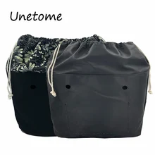 Cordão impermeável, cordão de revestimento com forro para o bolso interno para mini obag clássico