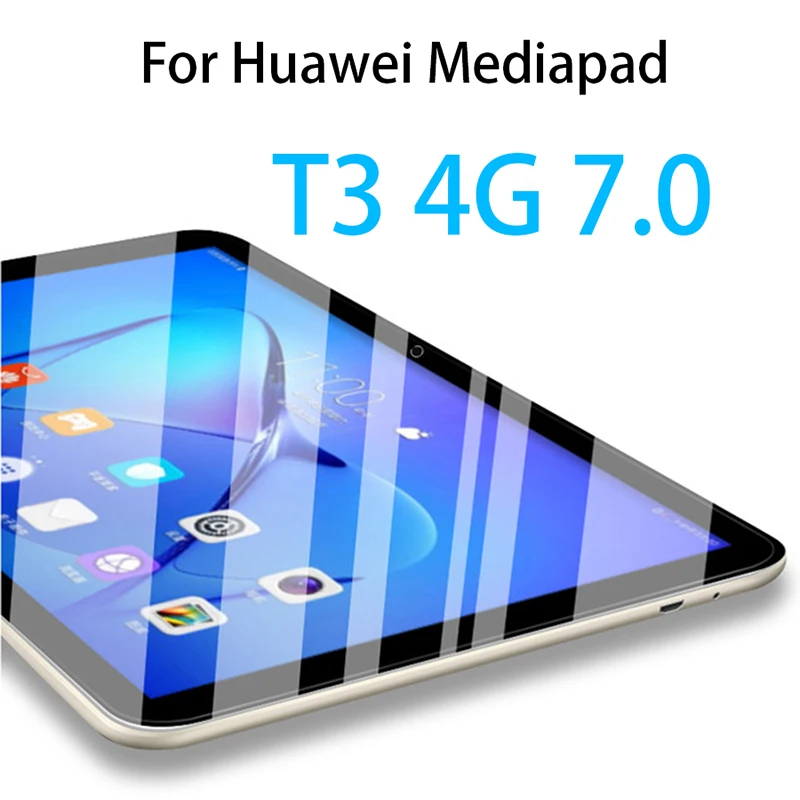 t3 4g 7.0 Защитное стекло на планшет для huawei Mediapad T3 7 glass M3 Lite M5 Pro T1 Wifi Версия 8 8,4 9,6 10,1 10,8 закаленное стекло - Цвет: t3 4g 7.0