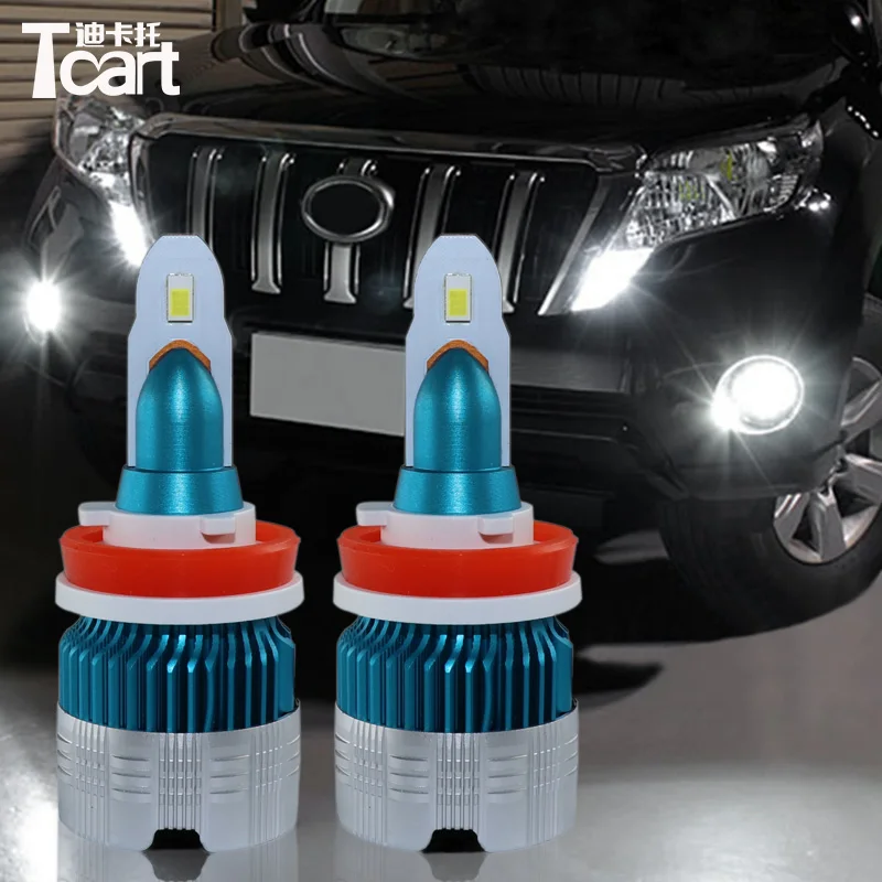  Tcart H8 H9 H11 Extremel LED Fog Light Bulbs Car Daytime Running Lights Driving Lamps For Toyota Pr - 32900545908