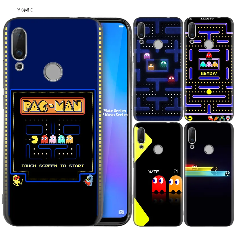 

Silicone Coque Case for Huawei P30 P20 P10 P9 Mate 20 10 Lite Pro Nova 3i 4e 3E P Smart 2019 2018 Plus Pacman Pac Man Eating