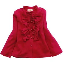 Long Sleeve Princess Blouse For Baby Girl 2017 Lovely Autumn Spring Blouses kids clothes Girl School Blouse Shirt 2 3 4 6 8 11T