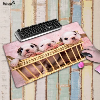 

Mairuige Dogs in the basket Large Gaming Mouse Pad Lockedge Keyboard Mat Table Mat Desk Mat For Notebook Laptop Gamer Mousepad