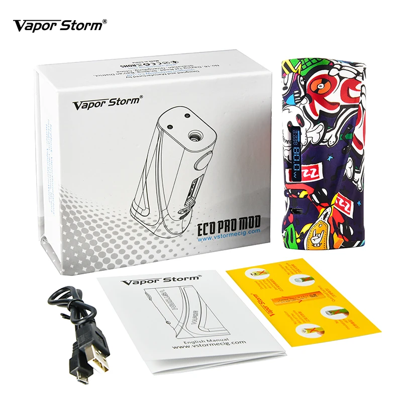 Оригинальный Vapor Storm ECO Pro бокс мод ABS Vape 5 80 Вт переменная мощность электронная