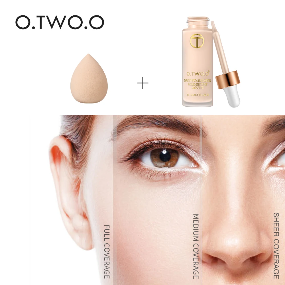O. TWO. O, основа для макияжа лица, полное покрытие, Матовая жидкая основа, стойкий консилер, Праймер, BB крем, Косметика для макияжа, 15 мл