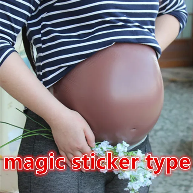 Triplet 5000g/ piece Brown Artificial Silicone Belly Fake Pregnant