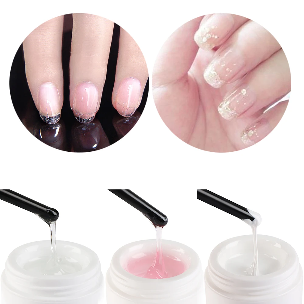 Gel Nail Extension Gels Rhinestone Adhesives Super Sticky UV