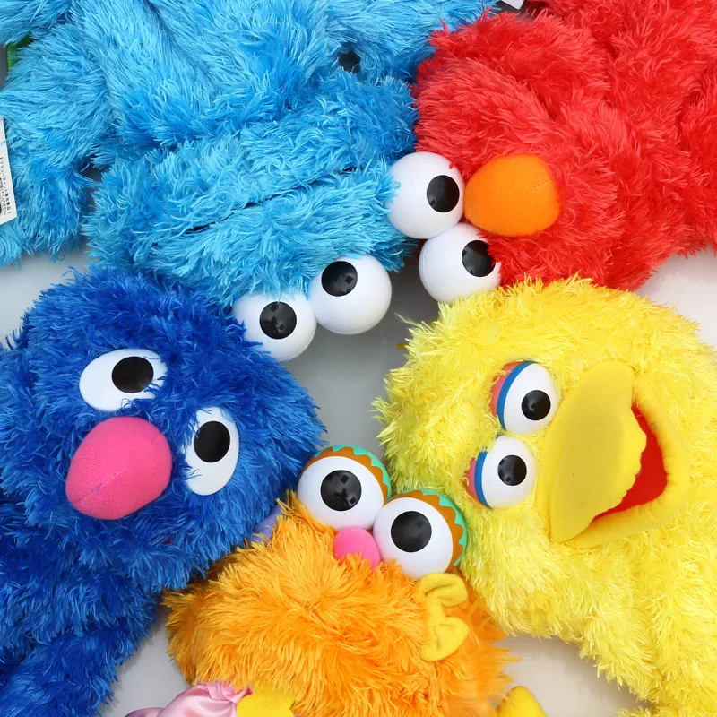 Ceny 7 style sezamkowa ulica pacynka pluszowe zabawki Elmo Cookie Grover Zoe i Ernie Big Bird wypchane pluszowe zabawki lalki prezent dla dzieci