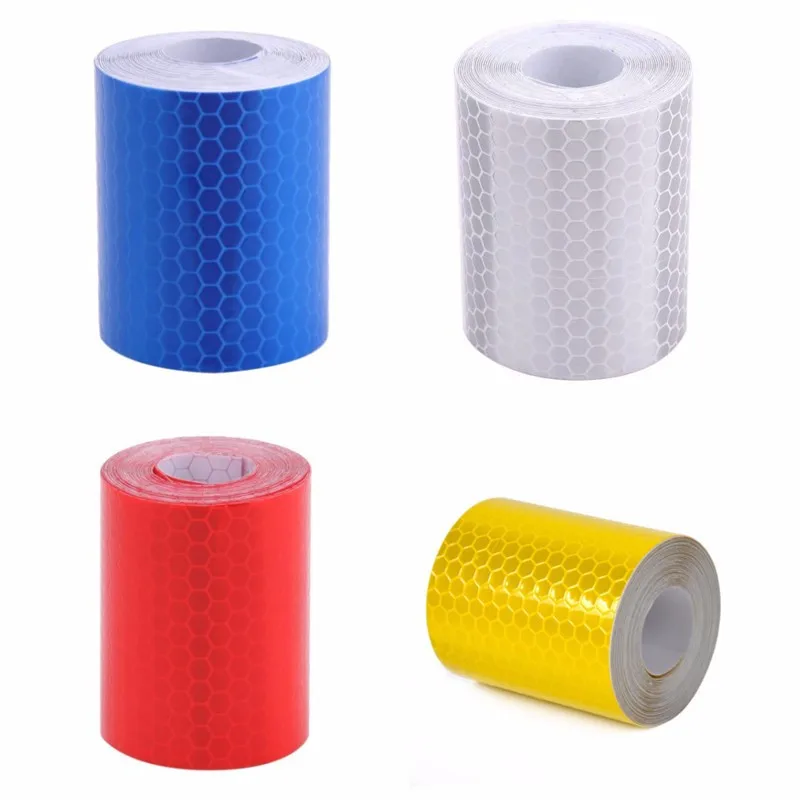 

Reflective Bicycle Sticker Adhesive Tape Night Driving Car Accessories For Bike Safety Warning Strip Decal White Red Yellow Blue