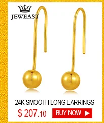 JLZB 24K Pure Gold Earring Real AU 999 Solid Gold Earrings Beautiful Gypsophila Upscale Classic Fine Jewelry Hot Sell New 2020