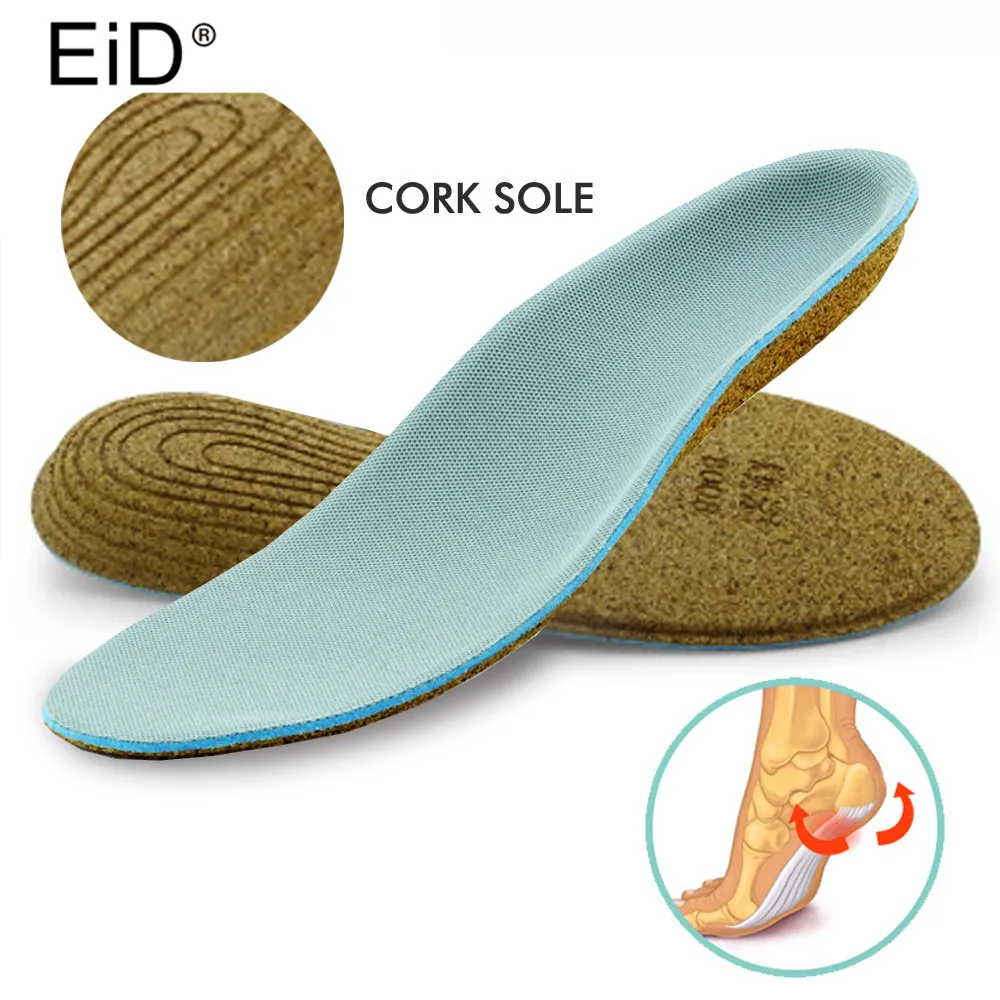 EID Eva Orthopedic Insoles Cork sole Adult Flat Foot Arch Support ...