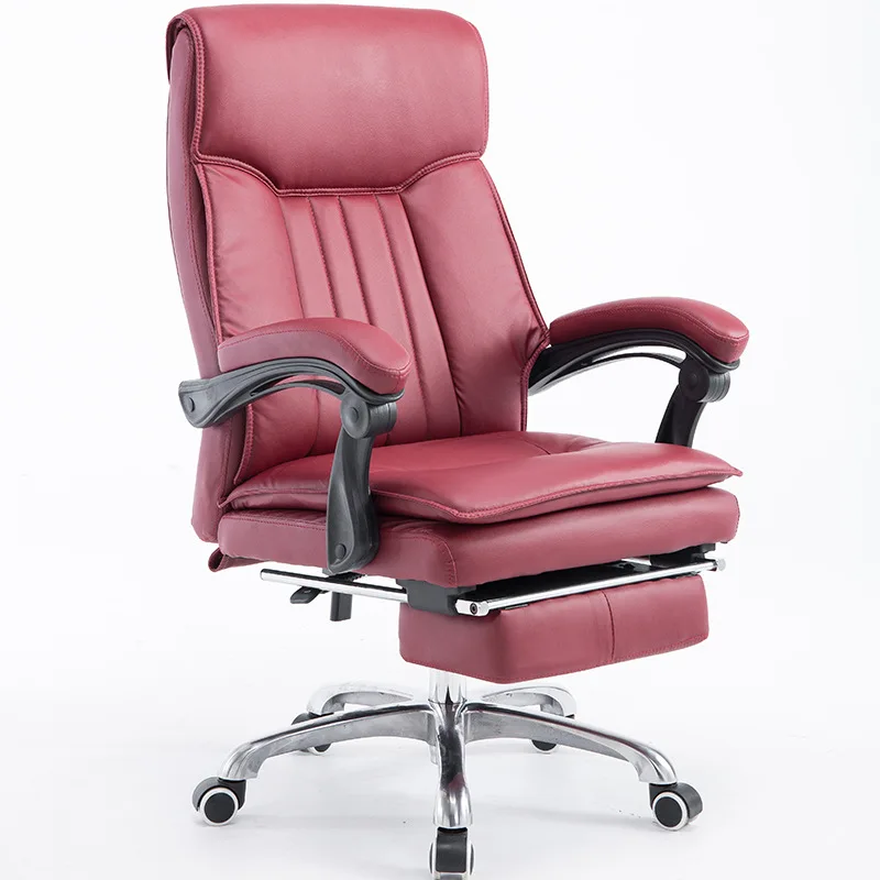 Высокое качество PU эргономичный офисное кресло офис мода бытовой компьютер стул с подножкой лежа поворотный стул босса