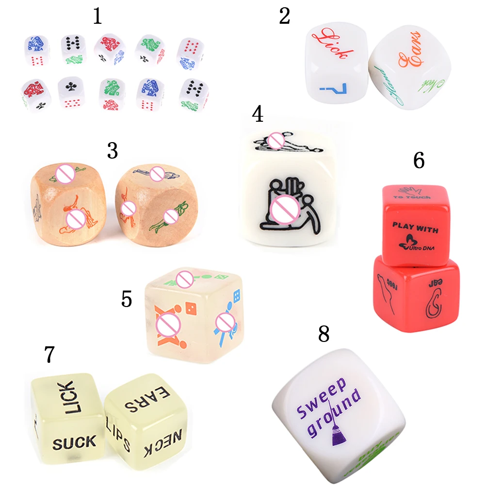 1 2 10pcs Hot Sale Sex Dice Adult Dice For Love Game Humor