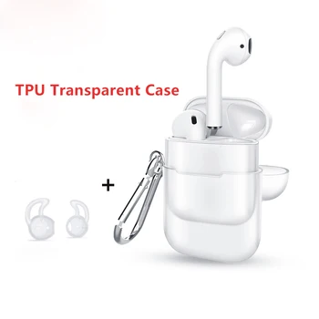 

10PCS TPU Silicone Bluetooth Earphone Transparent Protective Case Skin Accessories For Airpods Protective Cover Charge Box