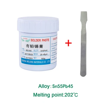 

500g SD-316 Have Lead Paste SMT Solder Flux Paste Insulation Resistance LED Special-Purpose Solder Paste Sn55Pb45