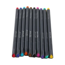 10 шт./компл. 0,38 мм художественный Рисунок карандаш для раскрашивания инструмент кисти Акварельная тонкая ручка принадлежности