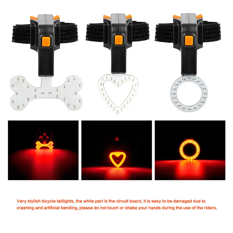 Perfect 1Pcs New Creative Usb Charging Night Riding LED Taillights Mountain Bike Riding Highlight Equipment Bicycle Accessories 3