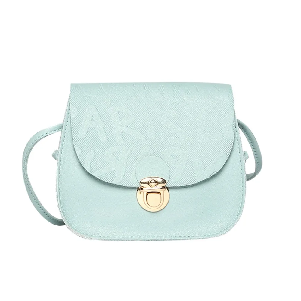 Simple Small Flap Shoulder PU Leather Bags Women Girls Pure Color Mini Messenger Chest Bag Cross body Handbags bolsa feminina