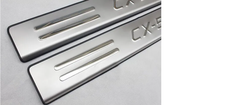 Высокое качество Нержавеющая сталь Накладка порога для Mazda CX-5 CX5 2013 автомобильные аксессуары