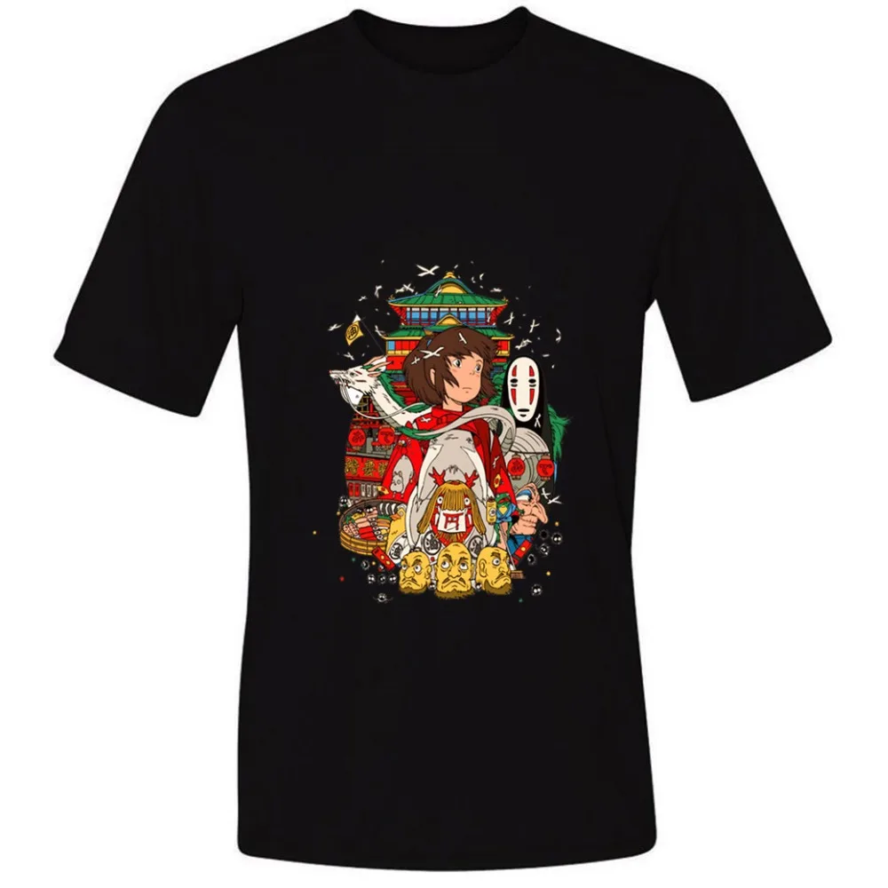 Studio Ghibli 2 t shirt t Shirt cotton short sleeves Casual male tshirt