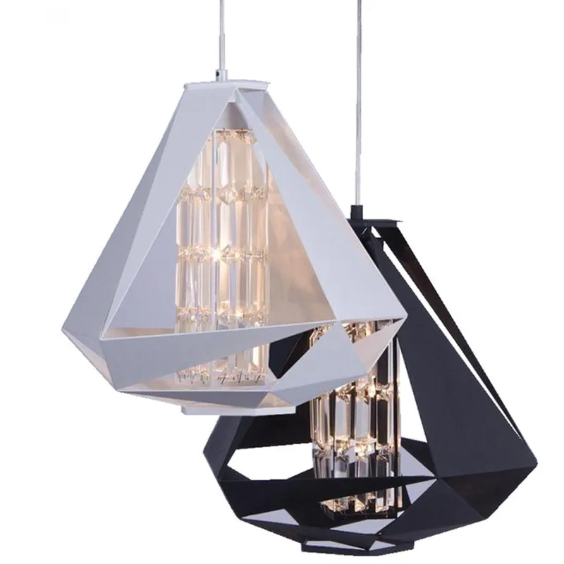 

Modern Pendant Lights LED Crystal Black Pendant Lamp For Living Room Kitchen Hanging Lamp luminaria avize Light Fixtures