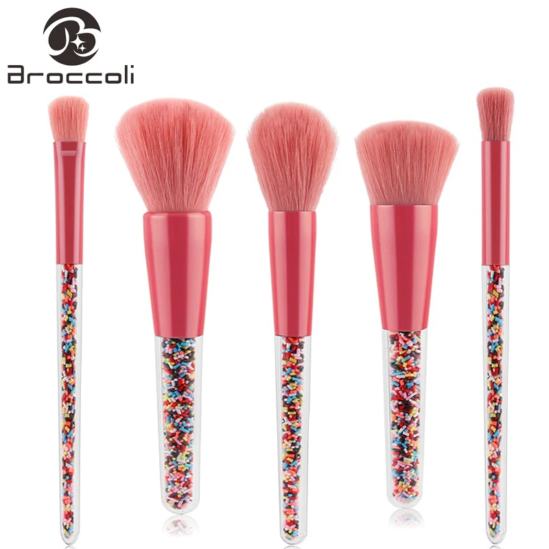 

Broccoli 5pcs Makeup Brushes Sets Professional Powder Foundation Brush Eyeshadow Brushes Cosmetic Makeup Tools Candy Brush