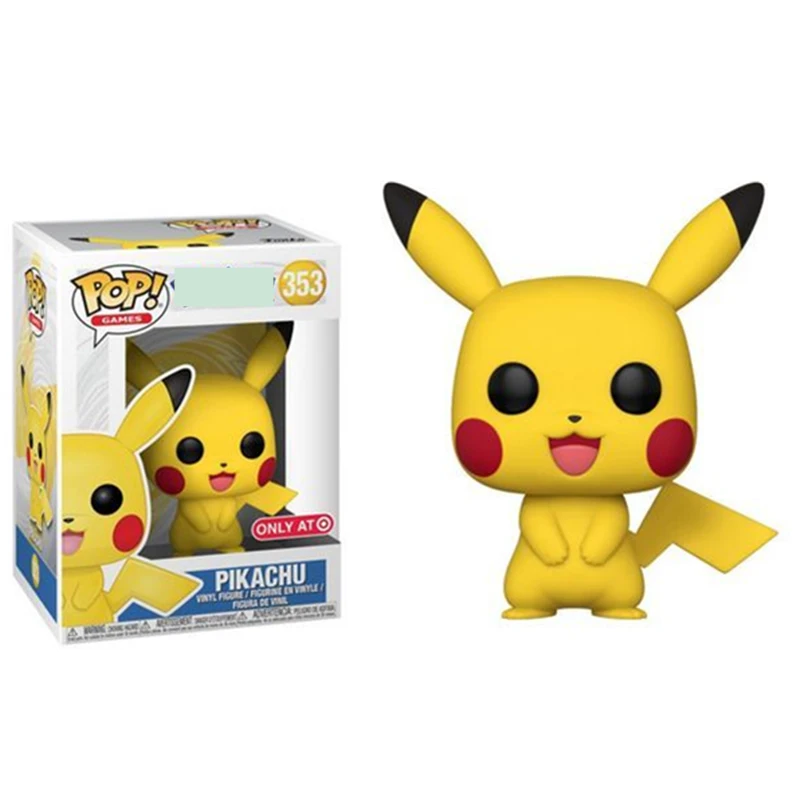 

FUNKO POP New Arrival Anime Cartoon Pikachu 353# Vinyl Action Figures Collectible Model Toys for Children Girl Birthday Gifts