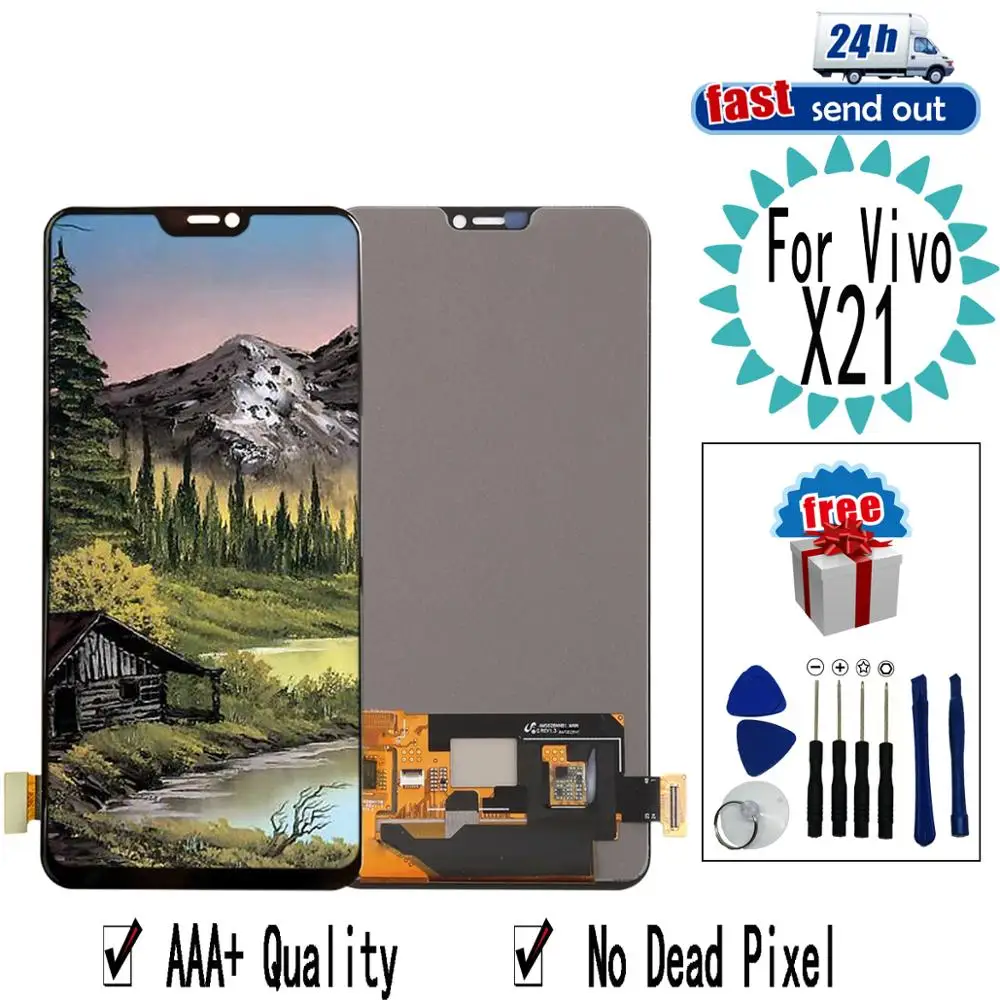 6,2" X21 lcd для Vivo X21 lcd дисплей кодирующий преобразователь сенсорного экрана в сборе Замена для VivoX21