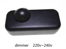 Led on-line escurecimento interruptor rotativo modulador de luz anti-interferência dimmer eletrônico 220v ~ 240v 20w ~ 200w 3a
