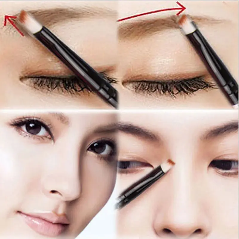 

Portable 1Pc Angled Eyebrow Eye Liner Brow Brush Shader Makeup Brush Cosmetics Tool Studio