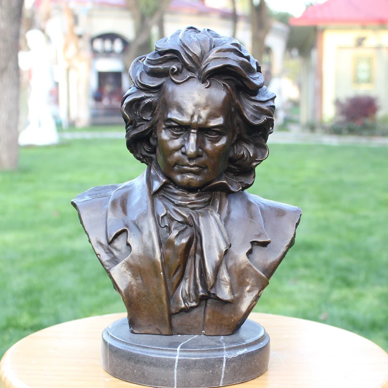 

Медные поделки Beethoven, бронзовая статуя для дома, бутиковая мебель, украшения, музыканты, подарочные украшения