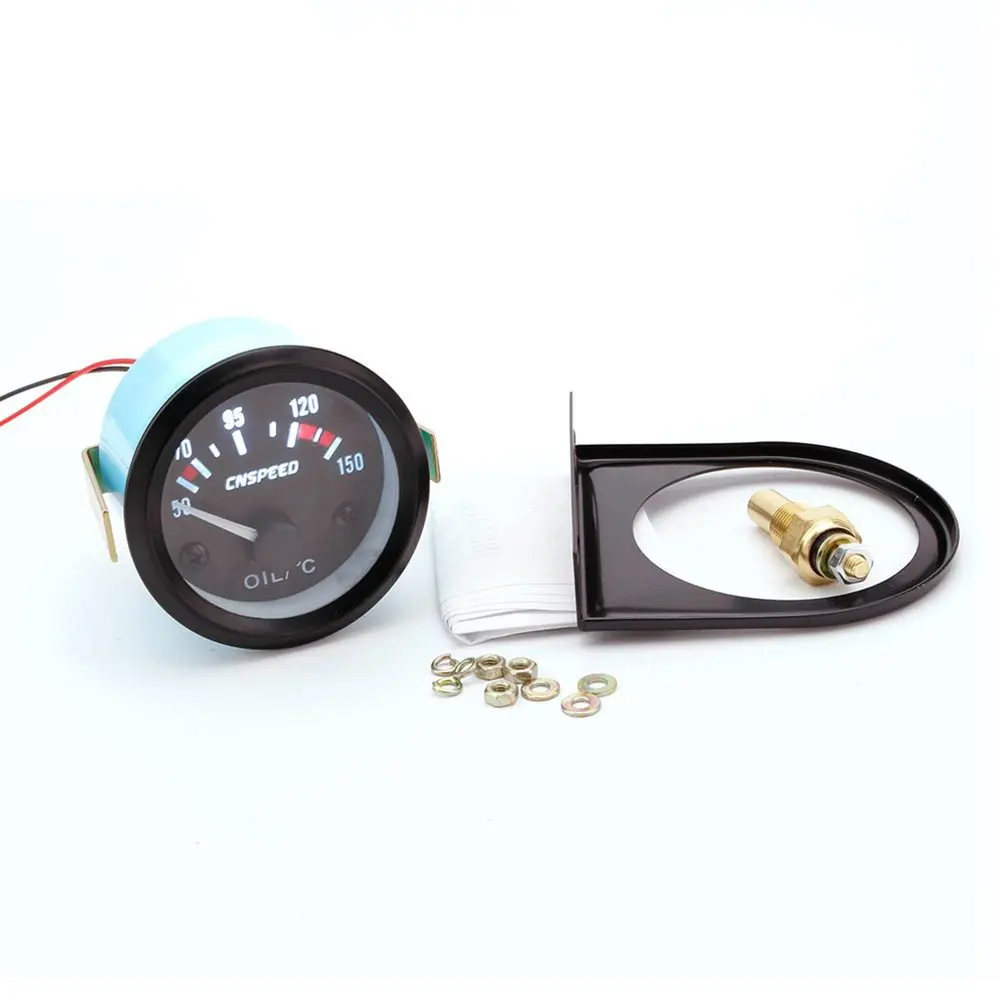 

Oil Temperature Meter Motormeter Universal Cars Dashboard Car Meter with Light Car Electronic Accessories