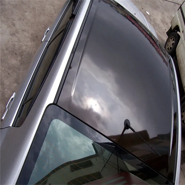 US $7.31 35X152CM Car Styling Black Bright Glossy Black Vinyl Decal Wrap Sticker Black Gloss Film Wrap For H