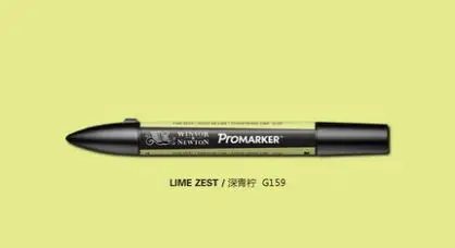 Winsor& Newton Promarker профессиональный дизайн маркеры желтый и оранжевый тон - Цвет: lime zest