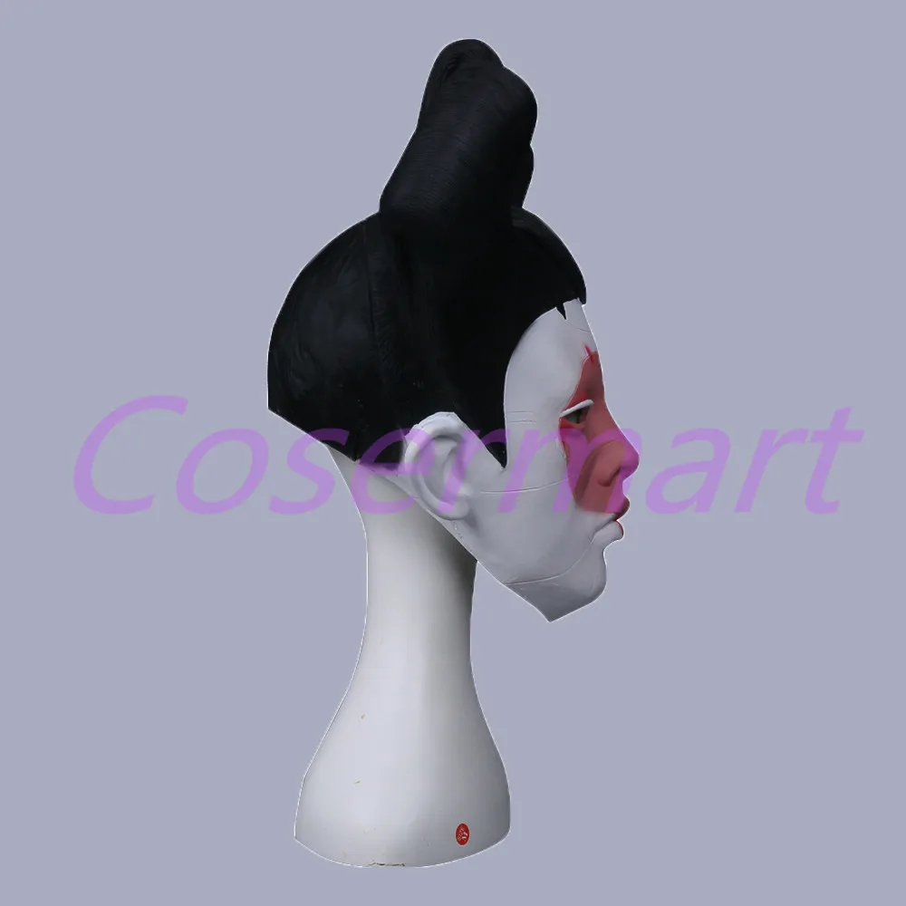 Cos 2017 Movie Ghost in the Shell Masks Geisha Robot Mask Latex New Halloween Party Prop (10)