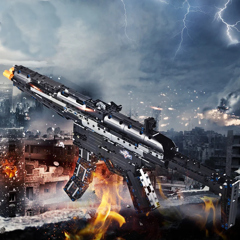 AWP Revolver Pistol GUN SWAT Technic Military Army Model Building Blocks Brick Weapon Compatible Toys For Boys WW2