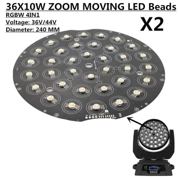 

2PCS/ RGBW 36X10W ZOOM MOVING HAD LIGHT LED lamp Beads / 36V/44V LED lamp beads stage light source