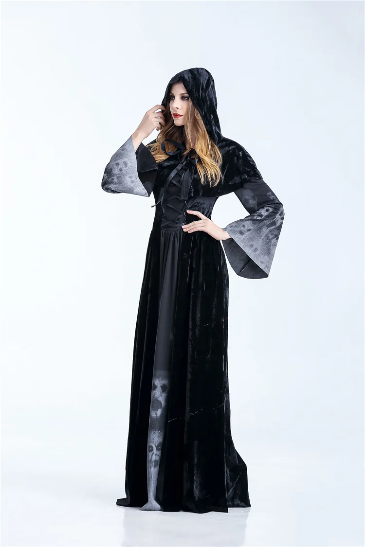 Free Shipping Halloween Costumes Cosplay Witches Women Black Witches