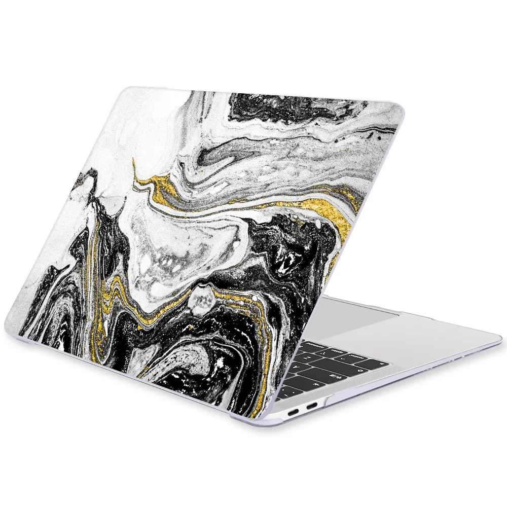 Чехол для ноутбука MacBook Air Pro retina 11 12 13 15 A1932 Pro 13 15 16 дюймов Сенсорная панель A2141 A2159 пластиковый жесткий чехол