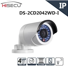 Английская Версия IP камера 4MP Пуля Камеры Безопасности с POE Сетевая камера DS-2CD2042WD-I Видеонаблюдения 4/6/12 мм объектив