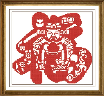 

Prosperous Greetings Character Shou and Shou Counted Kit Stamped Cross Stitch Kit
