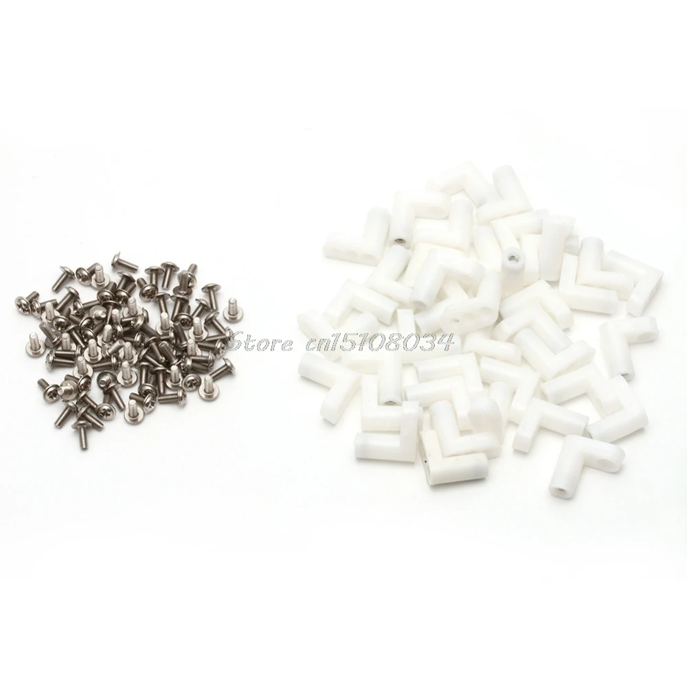 L Type PCB Mounting Feet with Screw 40Pcs/Set for Arcade JAMMA MAME Game Board & Drop Ship wire connectors