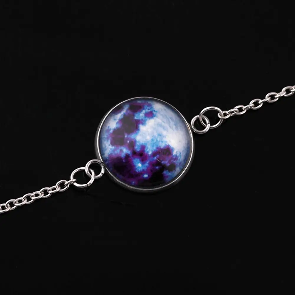 DreamBell женский браслет ручной цепочка серебристого цвета Вселенная фантазия звездное небо светящийся модный браслет женские ювелирные изделия