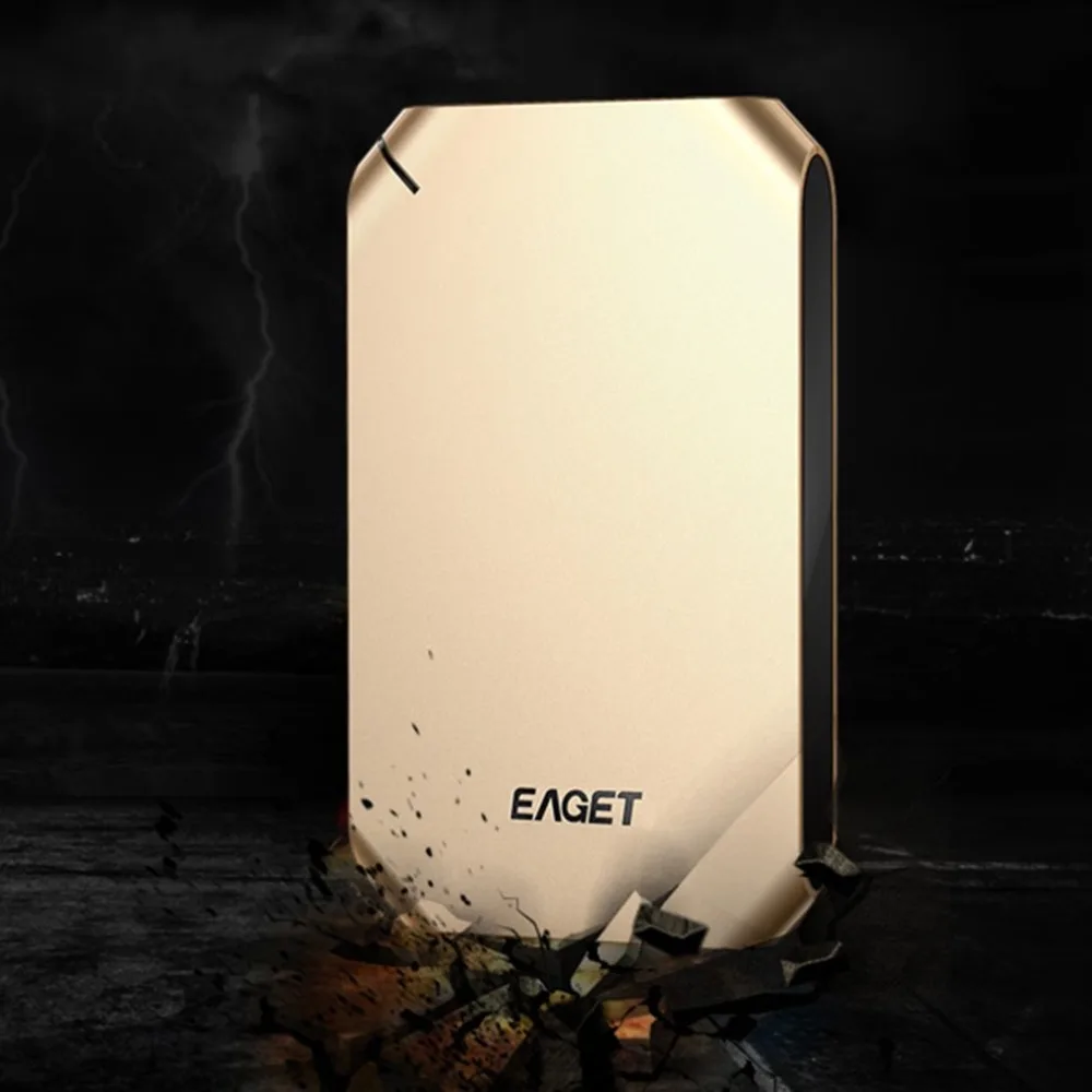 EAGET G60 External Hard Drive 500GB 1TB High Speed USB 3.0 Hard Disk Shockproof Encryption Mobile HDD For Desktop Laptop